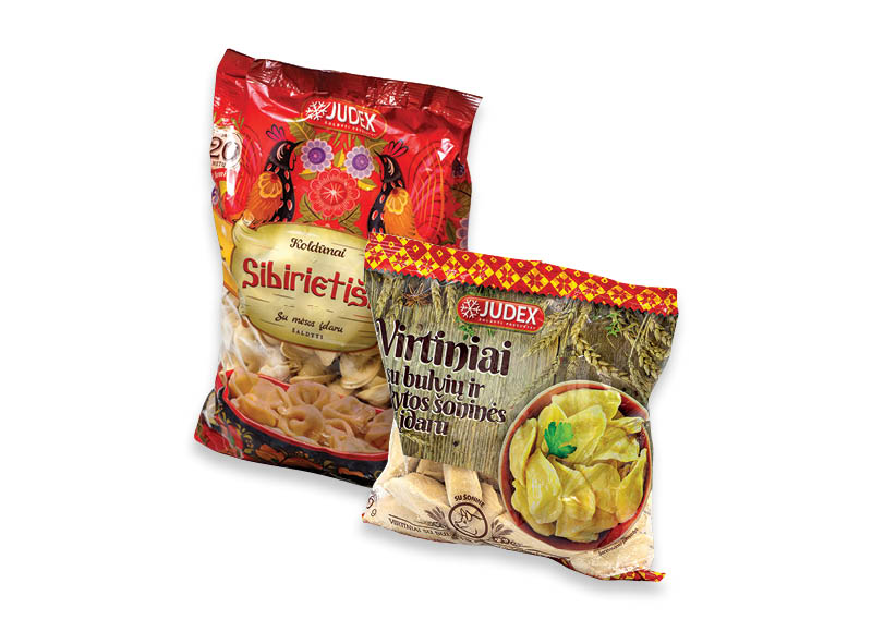 Šaldytiems koldūnams ir virtiniams JUDEX
,
250 g, 3 rūšių, 4,29 Eur/vnt. A lygio parduotuvėse. Ir IKI EXPRESS Šaldytiems koldūnams ir virtiniams JUDEX
,
250 g, 3 rūšių, 4,29 Eur/vnt. A lygio parduotuvėse. Ir IKI EXPRESS