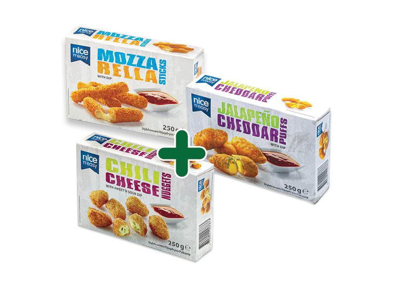 Šaldyta produkcija NICE’N EASY
			, 
				 450 g, 600 g, 750 g 6 rūšių. Ir IKI EXPRESS
