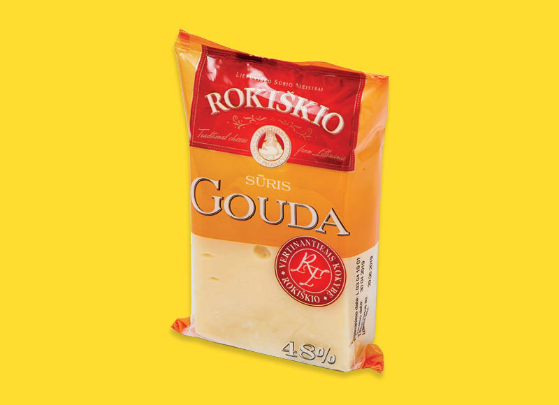 ROKIŠKIO sūris GOUDA
			, 
				 200 g, 48 % rieb., 9,95 Eur/kg