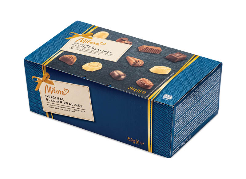 Belgiškų šokoladinių saldainių rinkinys MILORA
,
250 g, 14,36 Eur/kg. A lygio parduotuvėse Belgiškų šokoladinių saldainių rinkinys MILORA
,
250 g, 14,36 Eur/kg. A lygio parduotuvėse