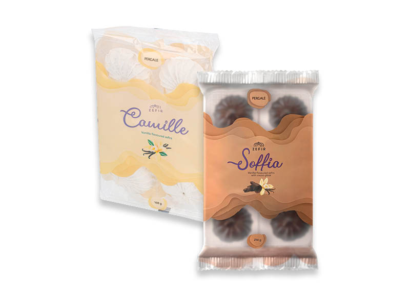 PERGALĖS zefyrai
			, 
				 168 g, 216 g, 2 rūšių. A lygio parduotuvėse
