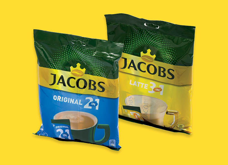 Tirpiosios kavos gėrimas JACOBS
			, 
				 10 vnt./pak., 125 g, 140 g, 152 g, 3 rūšių