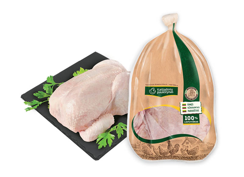 Šviežias viščiukas broileris KAIŠIADORIŲ PAUKŠTYNAS (fasuotas)
			, 
				 1 kg