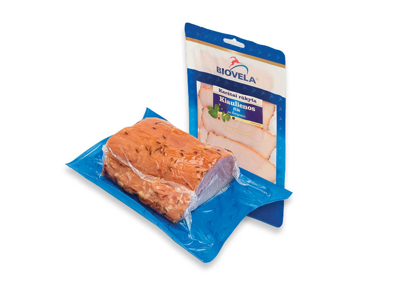 Karštai rūkytai kiaulienos filė BIOVELA
			, 
				 90 g, 1 kg, 2 rūšių. Ir IKI EXPRESS