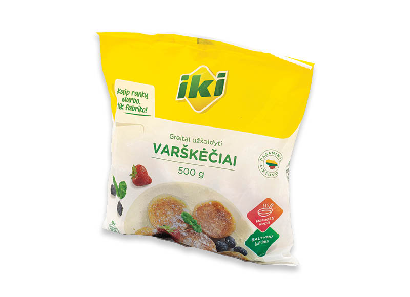 IKI greitai užšaldyti varškėčiai
,
500 g, 2,98 Eur/kg. A lygio parduotuvėse IKI greitai užšaldyti varškėčiai
,
500 g, 2,98 Eur/kg. A lygio parduotuvėse