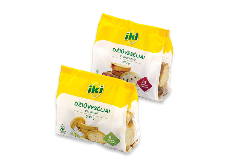 IKI džiūvėsiai
,
200 g, 3 rūšių, 4,95 Eur/kg IKI džiūvėsiai
,
200 g, 3 rūšių, 4,95 Eur/kg