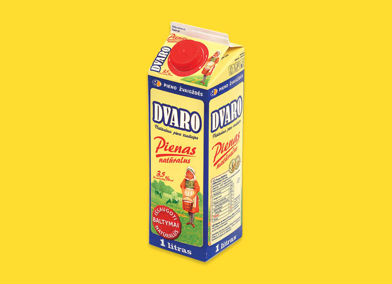 DVARO pienas
			, 
				 1 l, 3,5 % rieb. Ir IKI EXPRESS