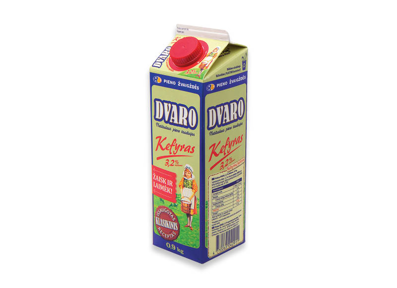 DVARO kefyras
			, 
				 0,9 kg, 3,2 % rieb. 1,54 Eur/kg. Ir IKI EXPRESS