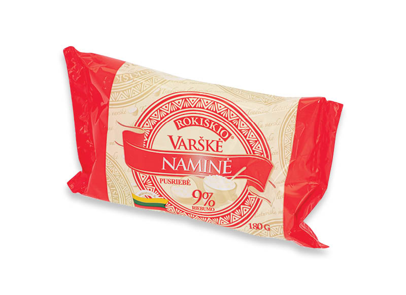 ROKIŠKIO NAMINĖ varškė
			, 
				 180 g, 9 % rieb., 5,50 Eur/kg. A lygio parduotuvėse