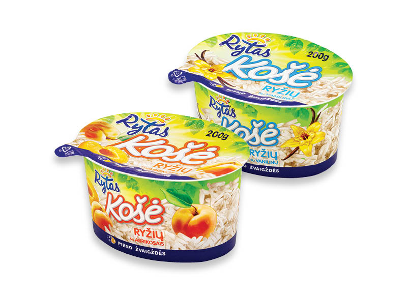 Ryžių košė RYTAS
			, 
				 200 g, 4 rūšių, 5,45 Eur/kg. A lygio parduotuvėse. Ir IKI EXPRESS
