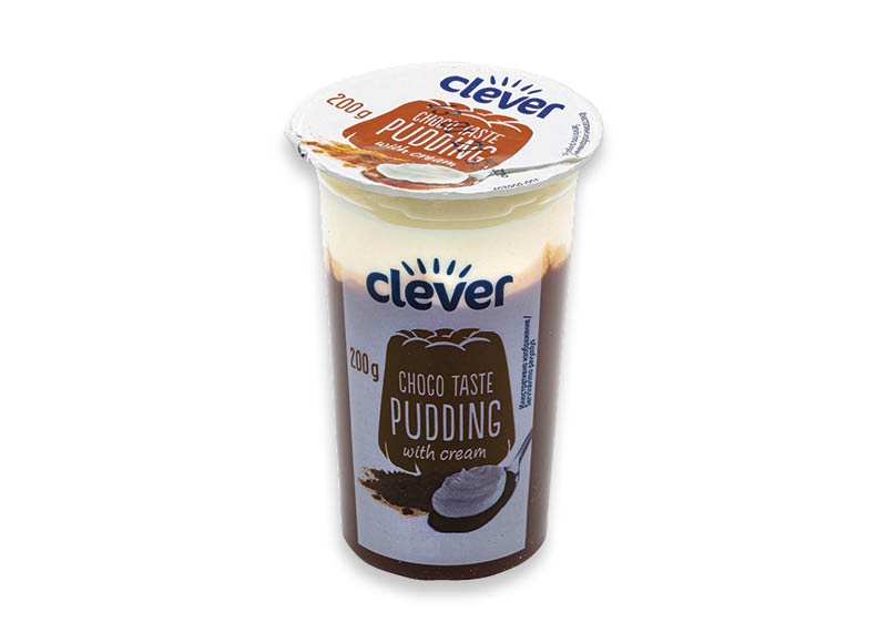 CLEVER šokolado skonio desertas su grietinėle
			, 
				 200 g, 2,45 Eur/kg