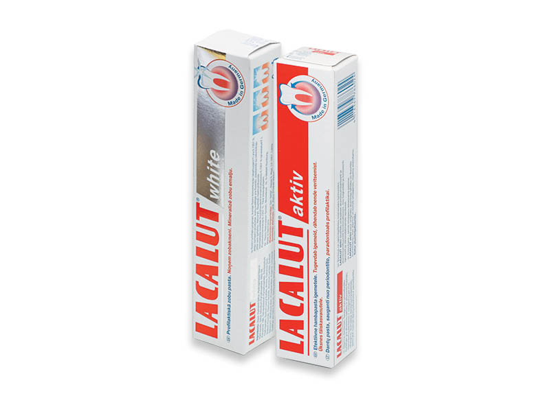 Produkcijai LACALUT
			, 
				 8 rūšių