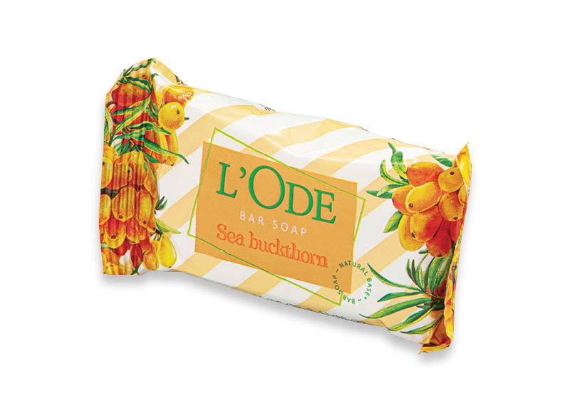 Tualetinis muilas L’ODE su šaltalankiais
			, 
				 60 g, 6,50 Eur/kg