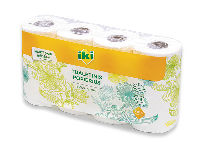 IKI tualetinis popierius
,
8 rit., 3 sl., 0,31 Eur/rit. IKI tualetinis popierius
,
8 rit., 3 sl., 0,31 Eur/rit.