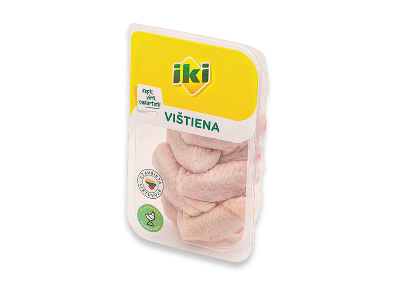 IKI švieži viščiukų broilerių sparneliai
,
(užauginta be antibiotikų) 500 g, 4,58 Eur/kg. A lygio parduotuvėse IKI švieži viščiukų broilerių sparneliai
,
(užauginta be antibiotikų) 500 g, 4,58 Eur/kg. A lygio parduotuvėse