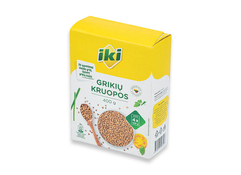 IKI grikių kruopos
,
4×100 g, 3,23 Eur/kg IKI grikių kruopos
,
4×100 g, 3,23 Eur/kg