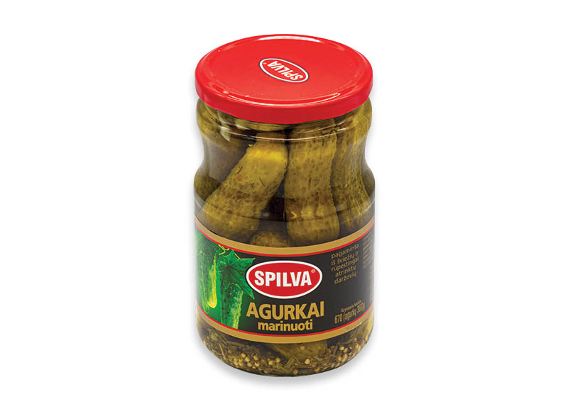 Marinuoti agurkai SPILVA
,
670 g, 2,67 Eur/kg. A lygio parduotuvėse Marinuoti agurkai SPILVA
,
670 g, 2,67 Eur/kg. A lygio parduotuvėse