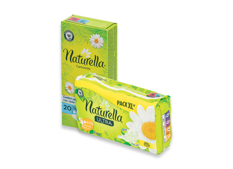 Higieniniams įklotams, paketams NATURELLA
			, 
				 Įvairių rūšių