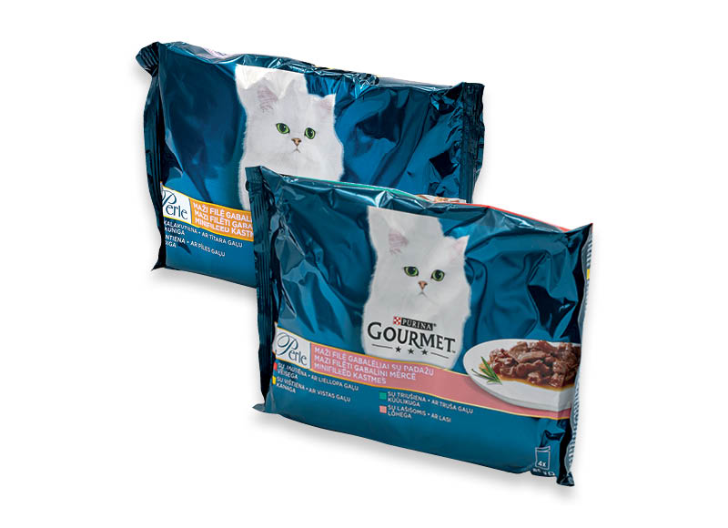 Kačių konservai GOURMET PERLE
,
340 g, 2 rūšių, 6,44 Eur/kg. A lygio parduotuvėse Kačių konservai GOURMET PERLE
,
340 g, 2 rūšių, 6,44 Eur/kg. A lygio parduotuvėse