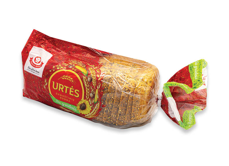 URTĖS SUMUŠTINIŲ duona su grūdais
			, 
				 470 g, 2,87 Eur/kg. Ir IKI EXPRESS