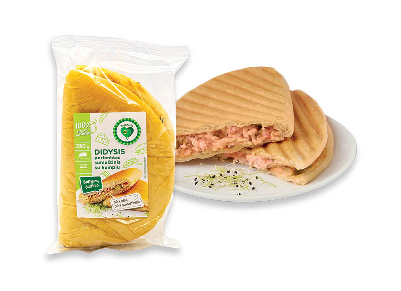 PAGAMINTA IKI DIDYSIS perlenktas sumuštinis su kumpiu
			, 
				 250 g, 11,56 Eur/kg. Ir IKI EXPRESS
