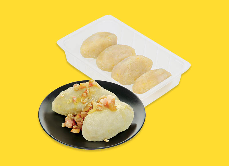 PAGAMINTA IKI virti cepelinai su mėsa
			, 
				 (šeimyninė pakuotė) 750 g, 6,65 Eur/kg