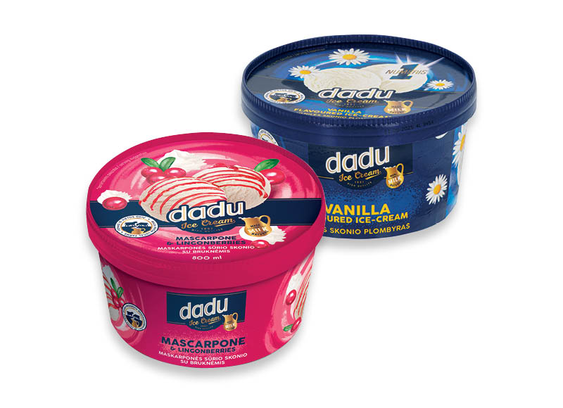 Valgomųjų ledų dėžutėms DADU
			, 
				 400 ml, 800 ml, 6 rūšių. A lygio parduotuvėse