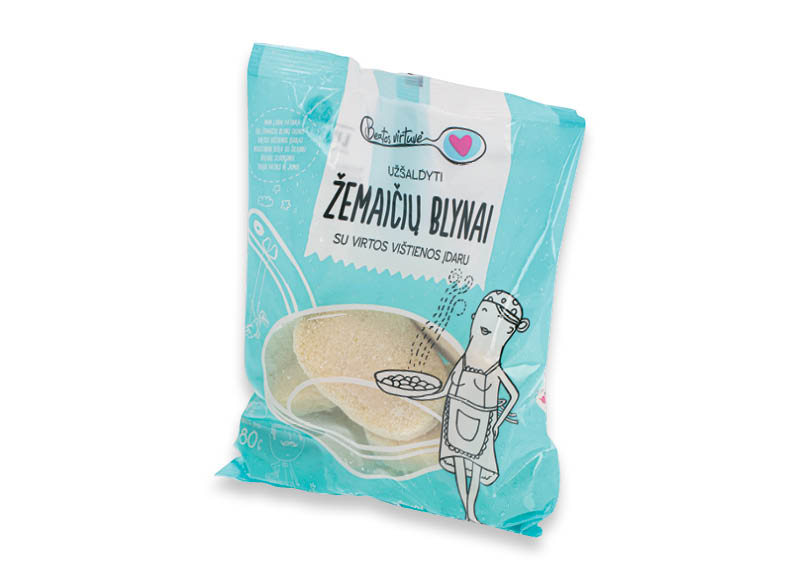 Šaldyti ŽEMAIČIŲ blynai su vištienos įdaru BEATOS VIRTUVĖ
			, 
				 480 g, 7,27 Eur/kg. A lygio parduotuvėse
