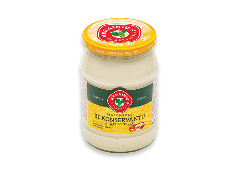 KĖDAINIŲ LIETUVIŠKAS majonezas be konservantų
			, 
				 630 g, 3,79 Eur/kg