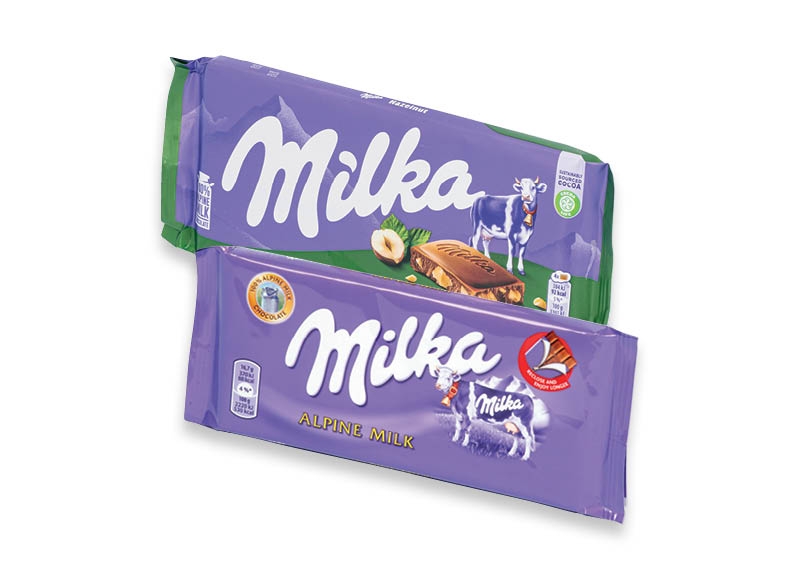 Šokolado plytelės MILKA
			, 
				 90 g, 100 g, 10 rūšių. Ir IKI EXPRESS