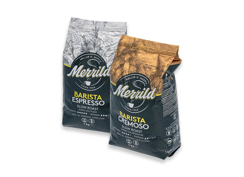 Kavos pupelės MERRILD BARISTA
			, 
				 1 kg, 2 rūšių. A lygio parduotuvėse