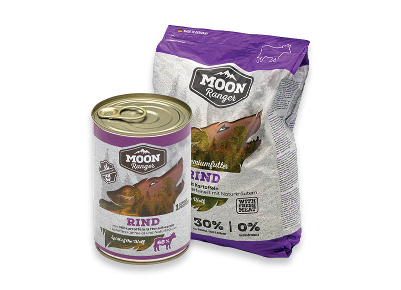 Šunų ėdalui MOON RANGER
			, 
				 400 g, 800 g, 1,5 kg, 4 kg, 9 rūšių. A lygio parduotuvėse