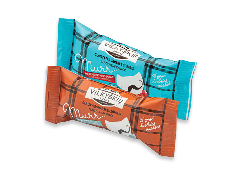 Glaistytas varškės sūrelis MURR
			, 
				 40 g, 3 rūšių, 7,25 Eur/kg