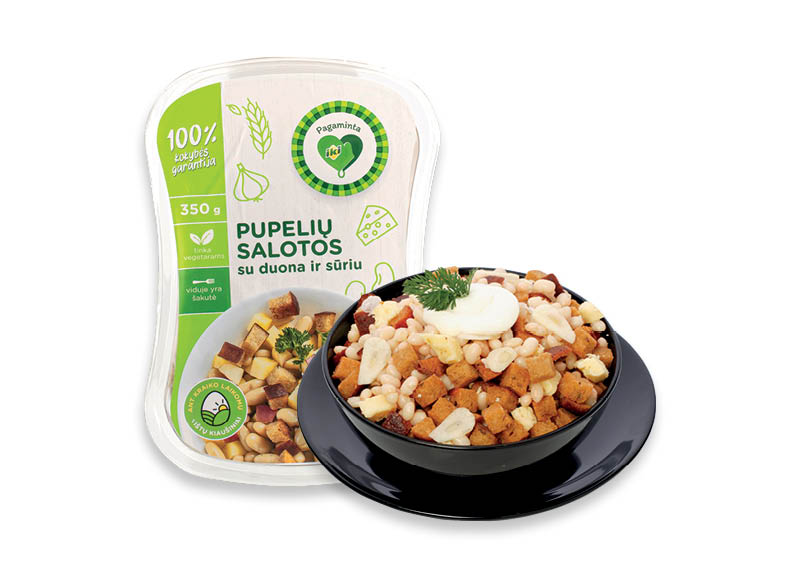 PAGAMINTA IKI pupelių salotos su duona ir sūriu
,
350 g, 6,83 Eur/kg PAGAMINTA IKI pupelių salotos su duona ir sūriu
,
350 g, 6,83 Eur/kg