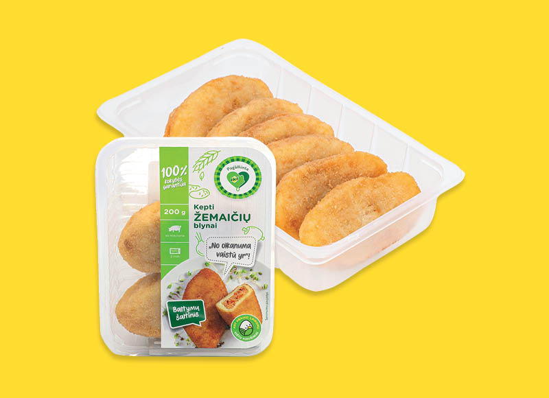 PAGAMINTA IKI keptiems ŽEMAIČIŲ blynams
			, 
				 100 g, 200 g, 600 g, 2 rūšių. Ir IKI EXPRESS