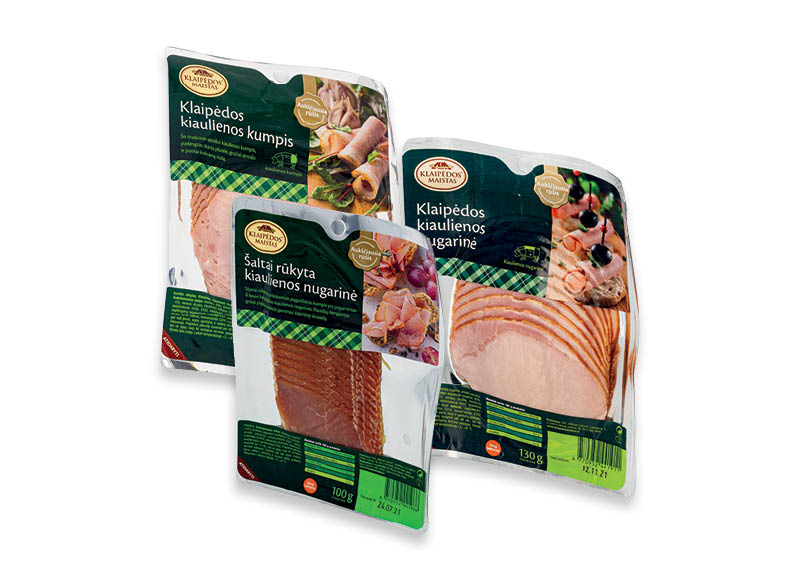 Pjaustytiems KLAIPĖDOS MAISTO mėsos gaminiams
			, 
				 100 g, 130 g, 4 rūšių