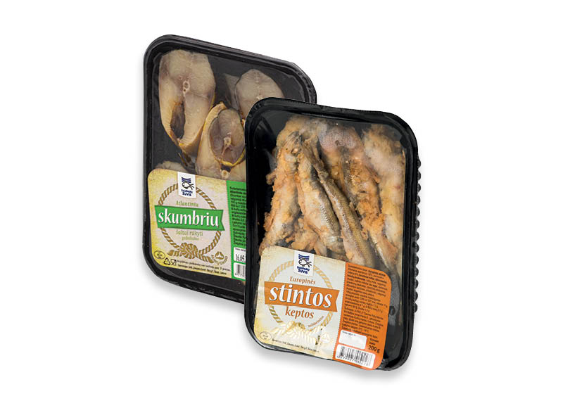 Šaltai rūkytiems skumbrių gabaliukams ir keptoms neišdarinėtoms stintoms
			, 
				 200 g, 270 g, 2 rūšių. A lygio parduotuvėse