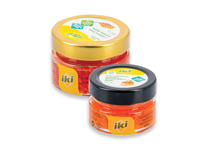 IKI vaivorykštinių upėtakių ir lašišinių žuvų kuprių ikrams
,
50 g, 100 g, 2 rūšių. Ir IKI EXPRESS IKI vaivorykštinių upėtakių ir lašišinių žuvų kuprių ikrams
,
50 g, 100 g, 2 rūšių. Ir IKI EXPRESS
