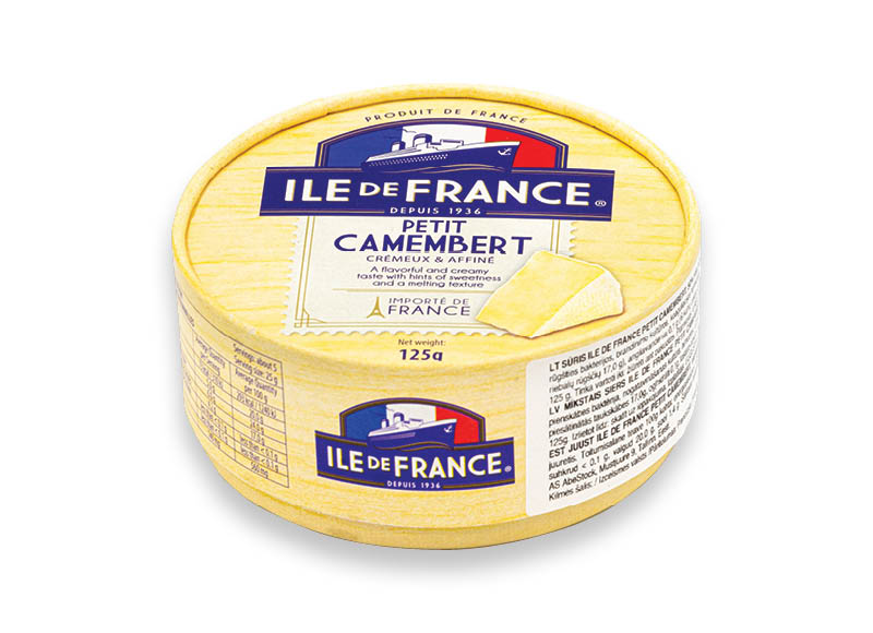 Sūris ILE DE FRANCE CAMEMBERT
,
125 g, 28,72 Eur/kg. A lygio parduotuvėse Sūris ILE DE FRANCE CAMEMBERT
,
125 g, 28,72 Eur/kg. A lygio parduotuvėse