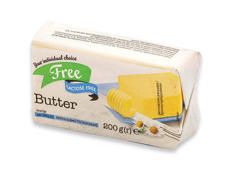 Sviestas be laktozės FREE
			, 
				 200 g, 13,45 Eur/kg. A lygio parduotuvėse