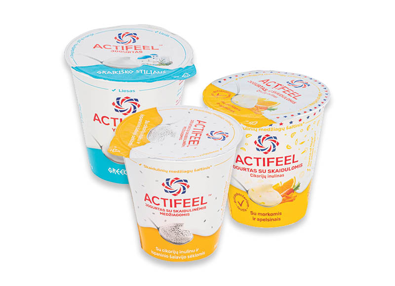 Jogurtas ACTIFEEL
			, 
				 300 g, 3 rūšių, 3,30 Eur/kg. A lygio parduotuvėse