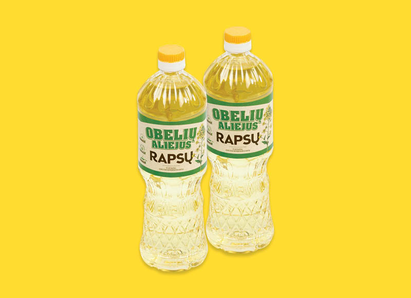 OBELIŲ rapsų aliejus
			, 
				 0,9 l, 1,88 Eur/l
