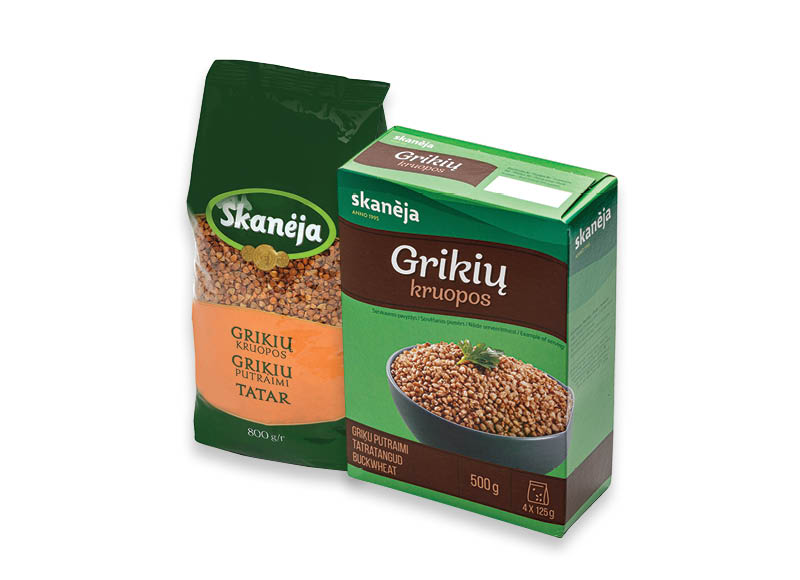 Grikių kruopoms SKANĖJA
,
500 g, 800 g, 2 rūšių Grikių kruopoms SKANĖJA
,
500 g, 800 g, 2 rūšių