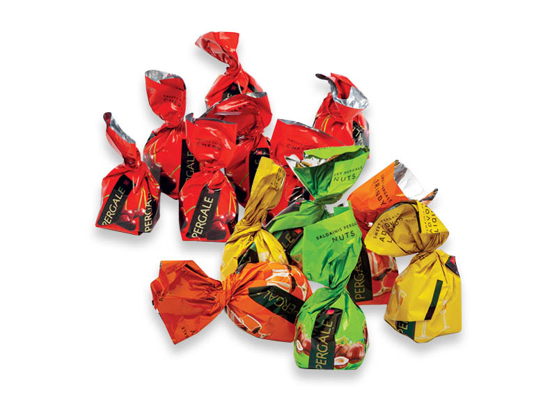 Sveriami saldainiai PERGALĖ MIX, CHERRY
			, 
				 1 kg, 2 rūšių. A lygio parduotuvėse