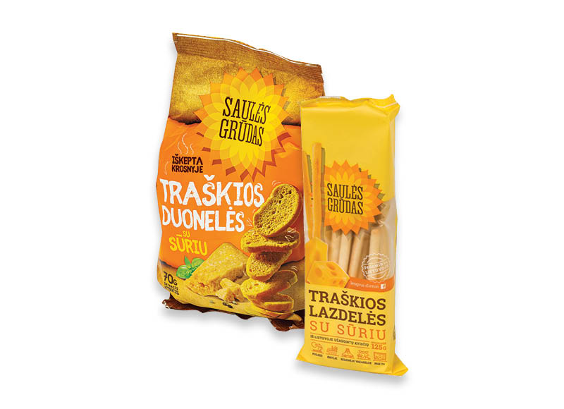 Traškioms lazdelėms ir duonelėms SAULĖS GRŪDAS
			, 
				 70 g, 125 g, įvairių rūšių
