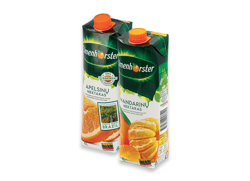 Apelsinų ar mandarinų nektaras ELMENHORSTER
,
1 l, 2 rūšių Apelsinų ar mandarinų nektaras ELMENHORSTER
,
1 l, 2 rūšių