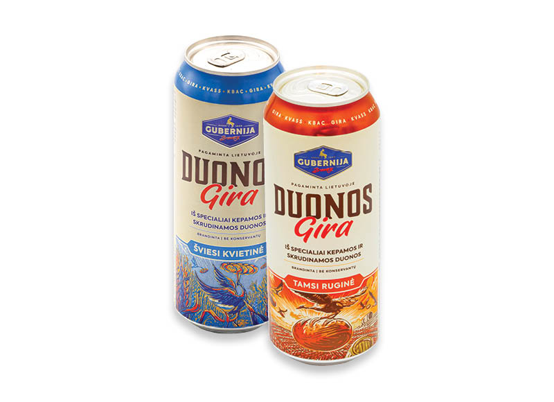 GUBERNIJOS duonos gira
			, 
				 0,5 l, 2 rūšių, 1,38 Eur/l (taros užstato vertė į gėrimo kainą neįskaičiuota)