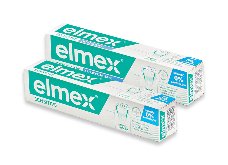 Burnos priežiūros priemonėms ELMEX
			, 
				 5 rūšių. A lygio parduotuvėse