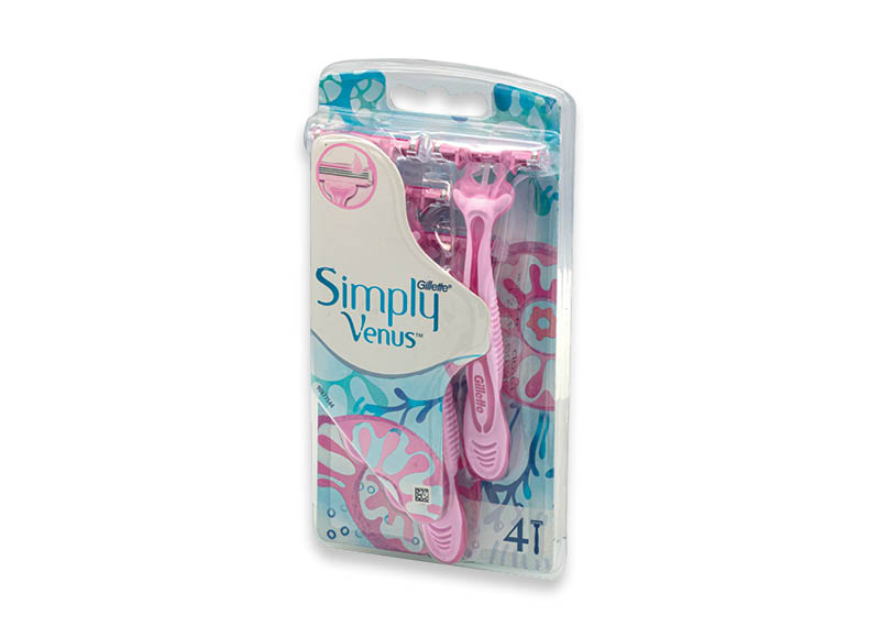 Vienkartiniai skustuvai GILLETTE VENUS SIMPLY
			, 
				 6 vnt./pak., 0,50 Eur/vnt.