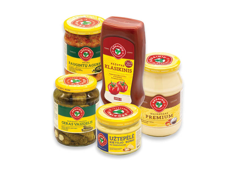KĖDAINIŲ KONSERVŲ produkcijai
			, 
				 Įvairių rūšių
